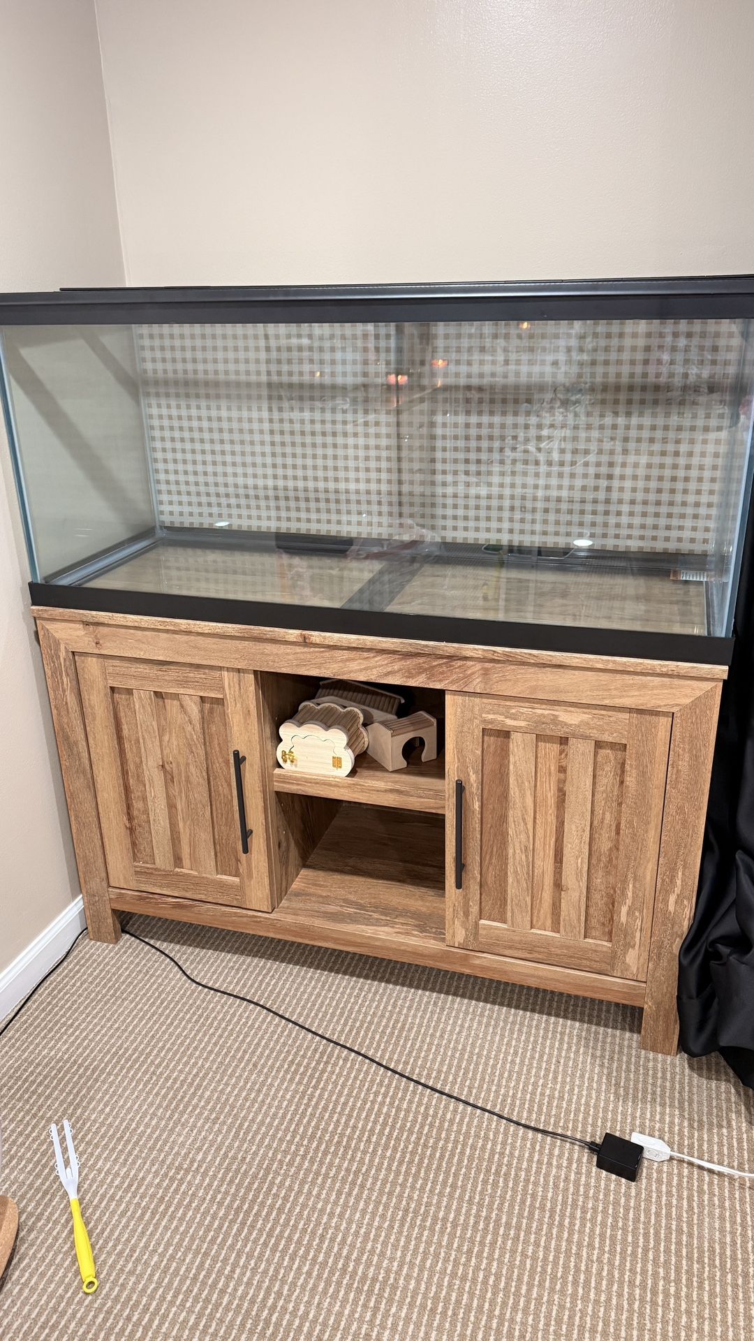 75 Gallon Aquarium Tank + Stand + Lid