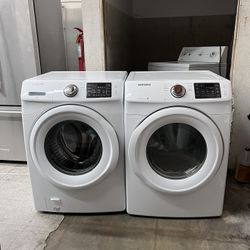 SAMSUNG FRONT LOAD WASHER AND GAS DRYER