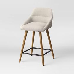 Timo Swivel Counter Height Barstool with Wood - Threshold™