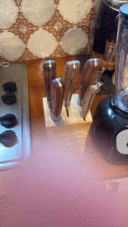 Laguiole L’Eclair Full Set Of Knives In block
