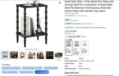 Side Table - 2-Tier