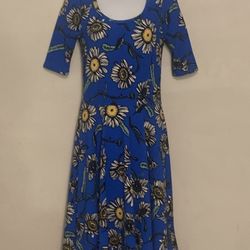 BLUE FLORAL DRESS, NEVER WORN, Perfect Condition!!!   $23