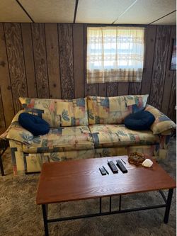 Floral sofa