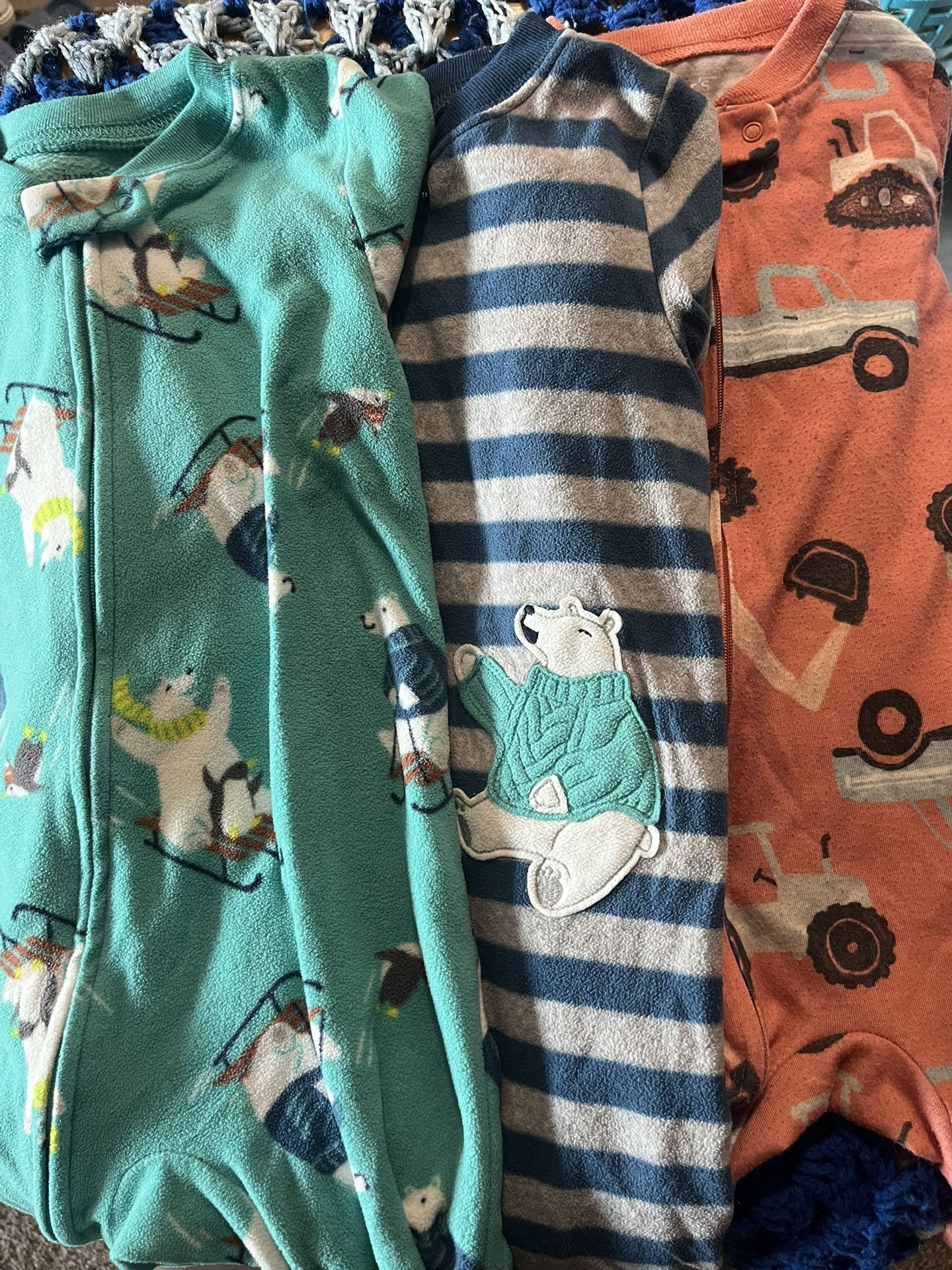 Toddler Boy Pajamas (3 Separate Sets)