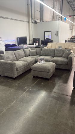 4 Piece sectional Corduroy 