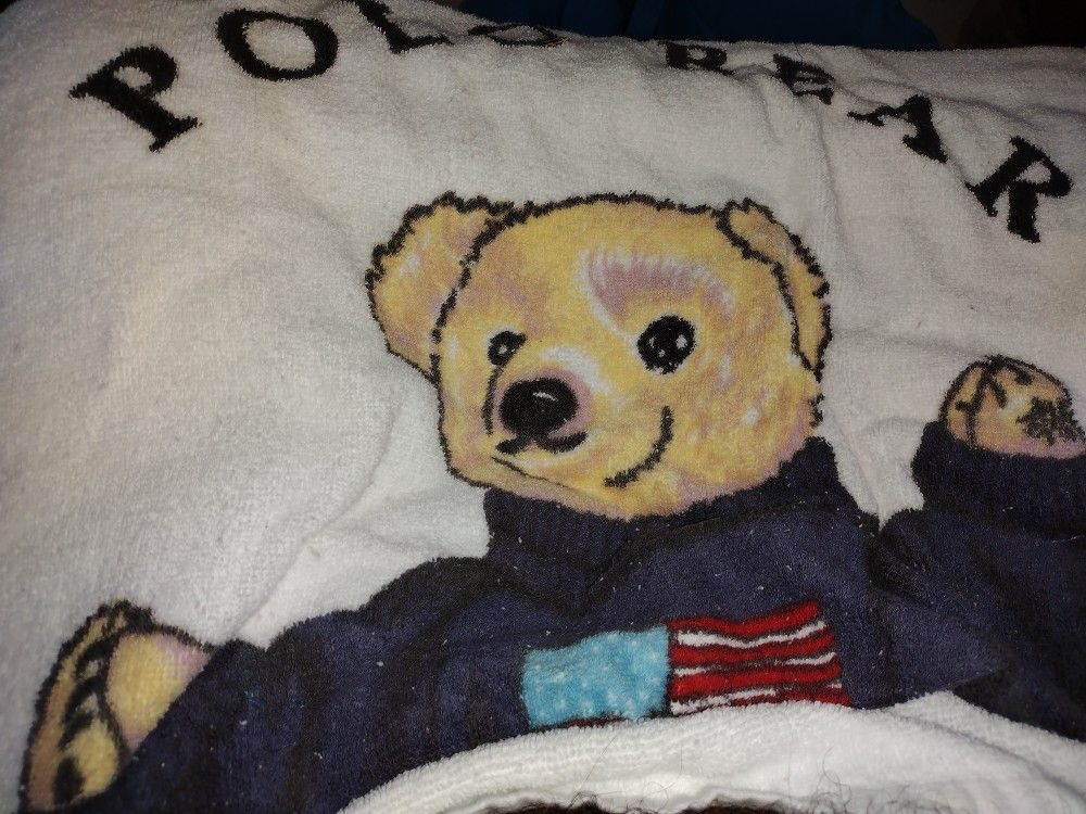 Polo teddy bear towel deals