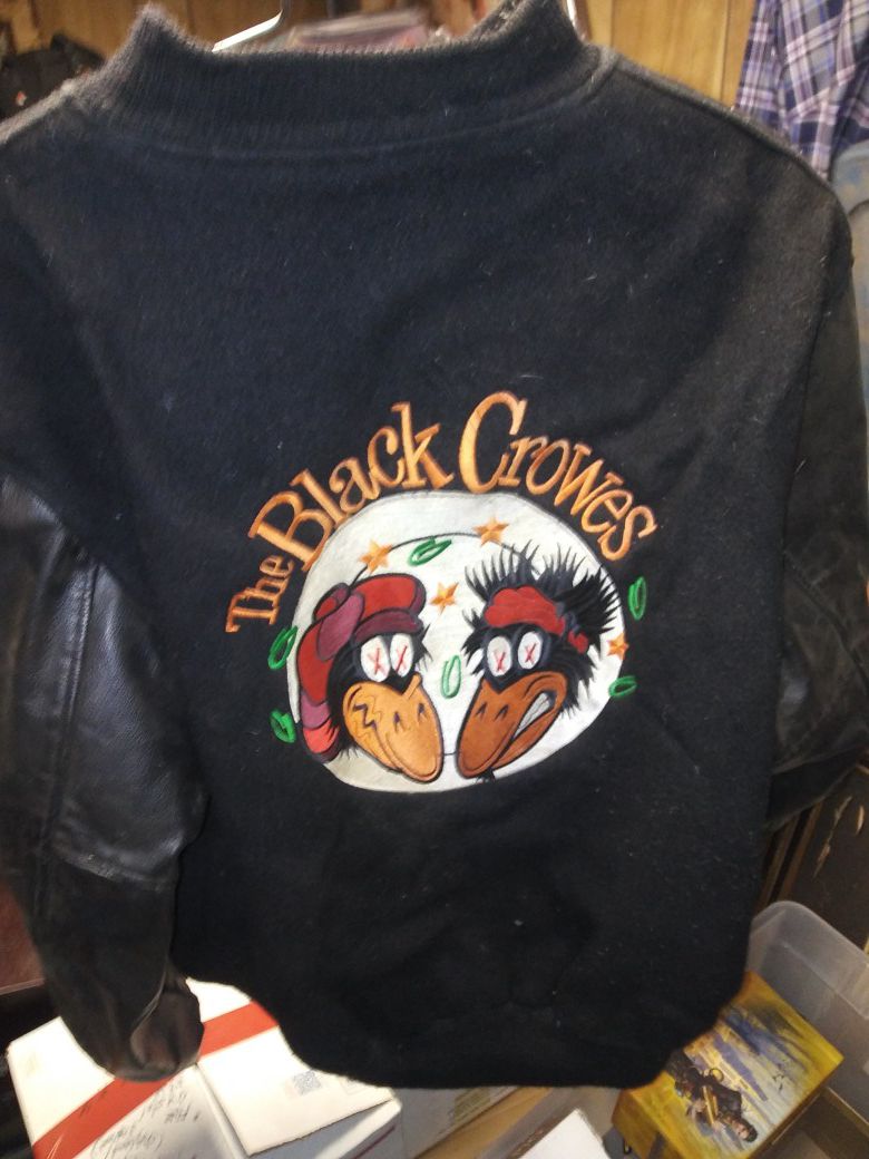 The BLACK CROWES - Official Crew Members Rock and Roll Jacket!! RARE! SIZE LRG