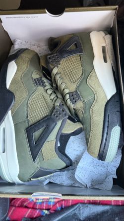 Air Jordan 4 Olive Green Sneakers