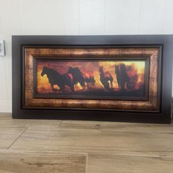 Framed Wall Art Of Horses