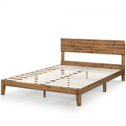 Twin Wood Platform Bed 