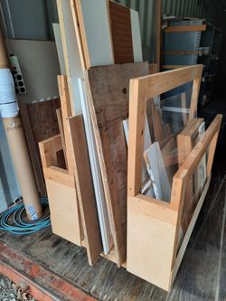 Nice wood cart On casters