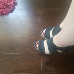 New Black Sandle Wedge