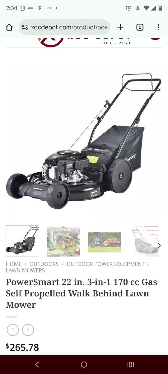 Powersmart Lawnmower 170cc