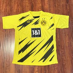 Borussia Dortmund BVB Haaland 2020/21 Home Soccer Jersey Sz Small Preowned Read!