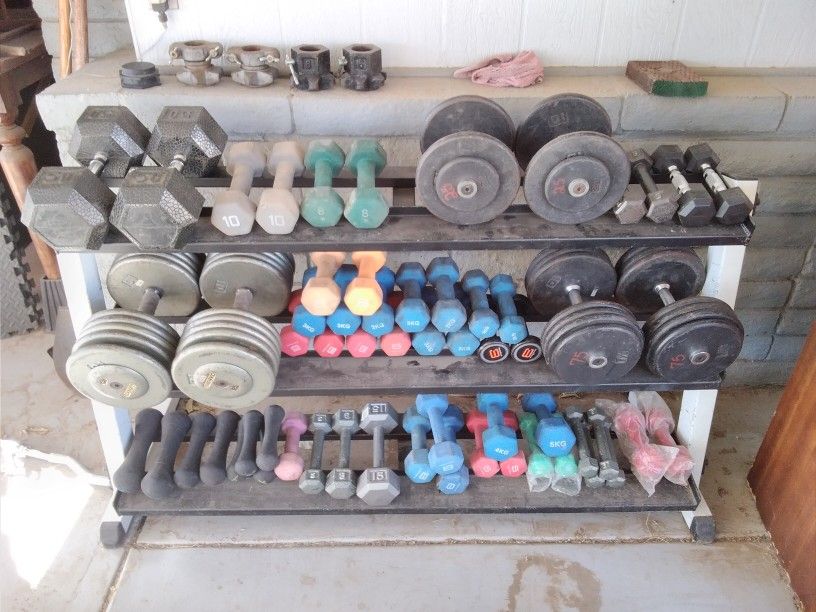 Various Small Dumbbells For Sale Weights Range From 3 Lb To 10 Lb