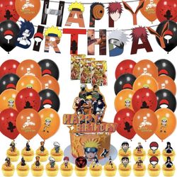 New Party Pack Supplies Birthday Decoration with Plates Cups Napkins Stickers for 16 pieces 