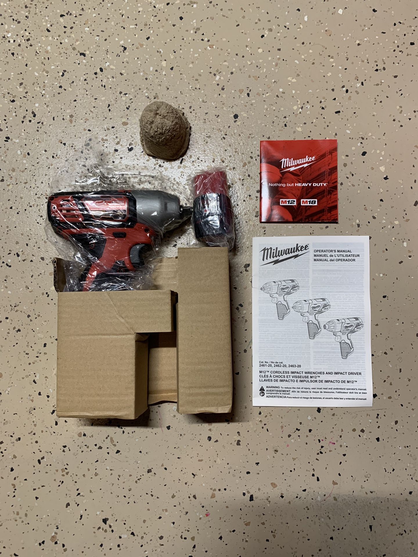 Milwaukee M12 3/8" Impact Wrench w/Battery & Charger Brand New (Never Used - Just Missing Box)