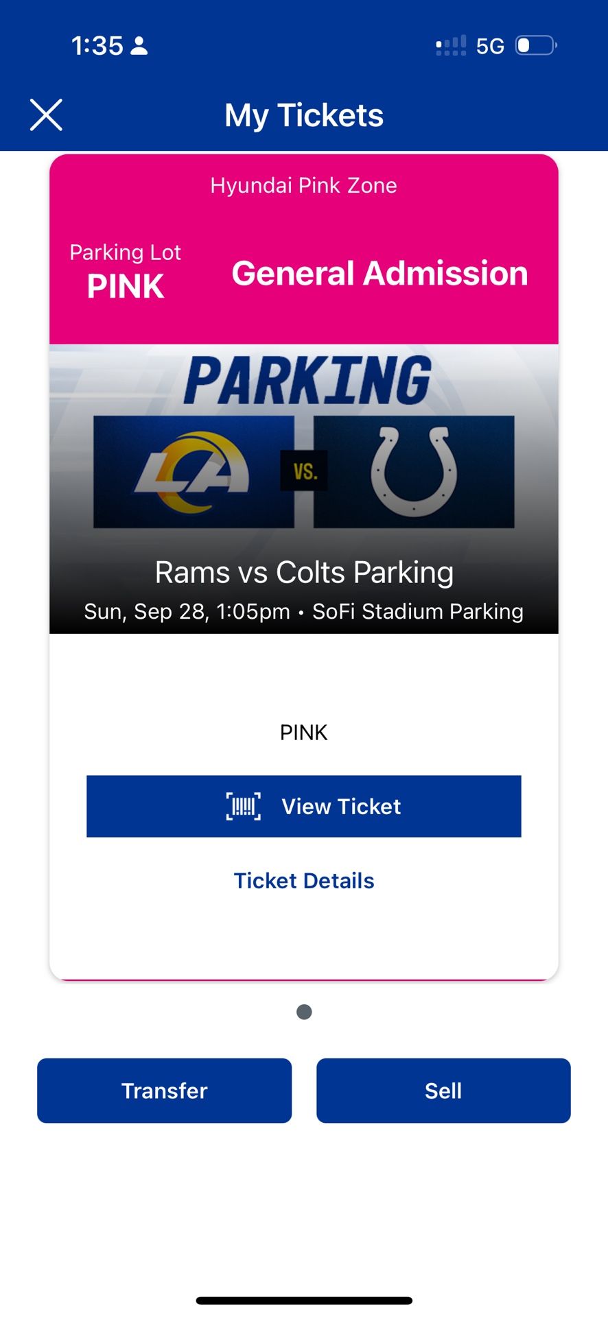 Rams VS Colts