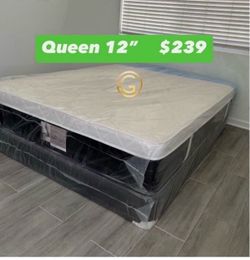 Queen Plush Pillow Top Available Today