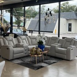 Brand New Recliner Sectional- Flexible Finance Options Available No Credit Needed.