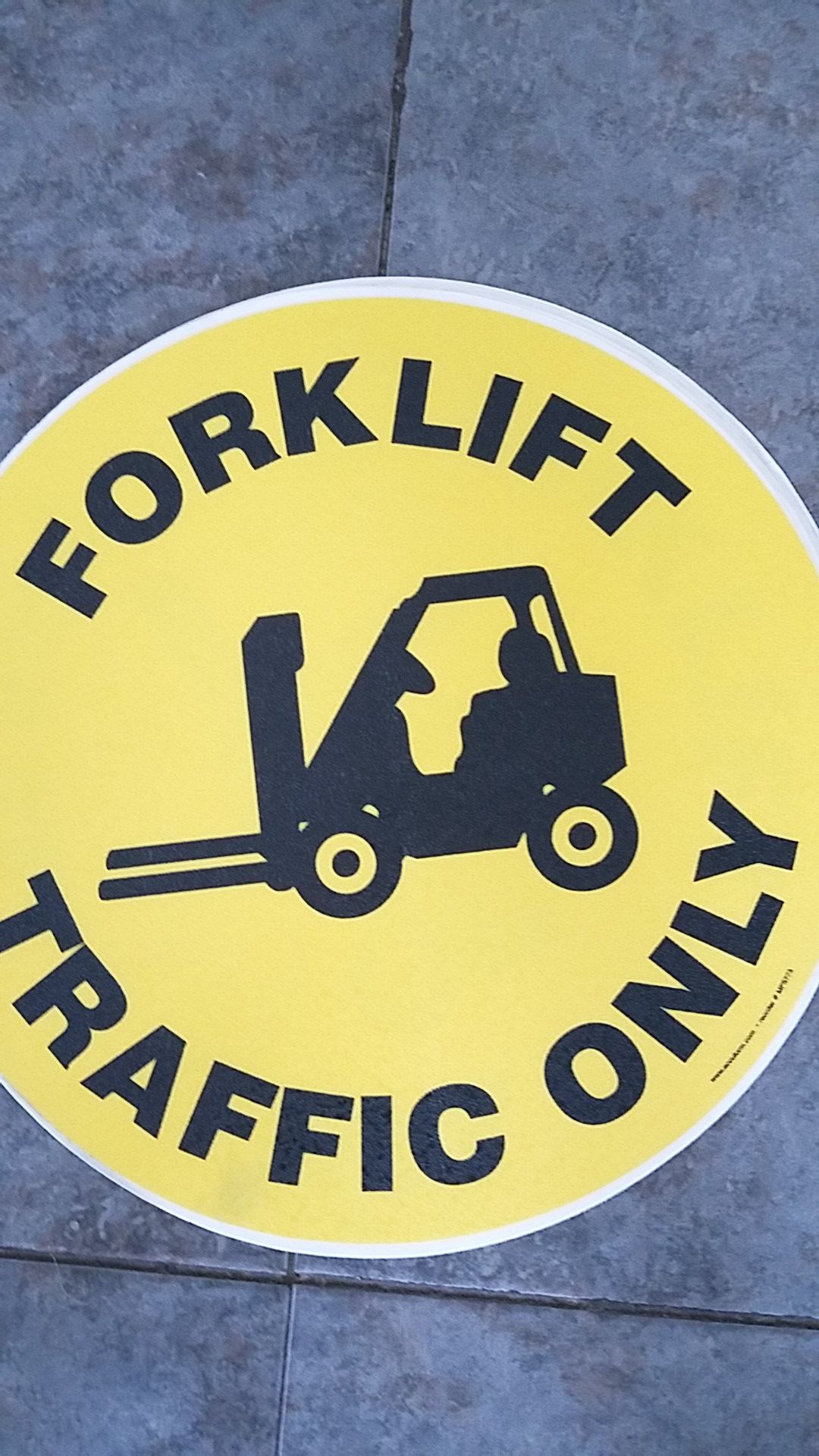 6 traffic forklift stickers signs 16 1/2'