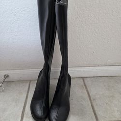 New A2 By Aerosoles Heel Rest Size 5M  Black Boots 