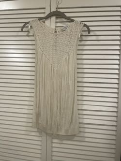 Bebe Fringe Top, Woman’s Large 
