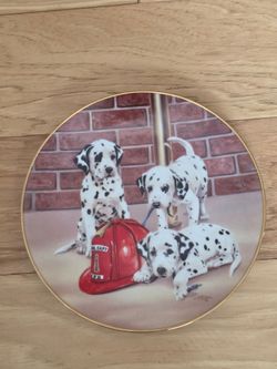 Dalmatian Fire Hydrant Plate