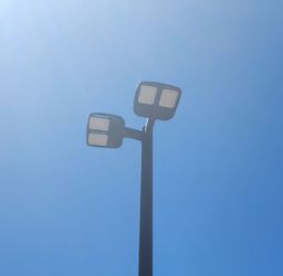 30 ft Light Pole with LED Fixture Head