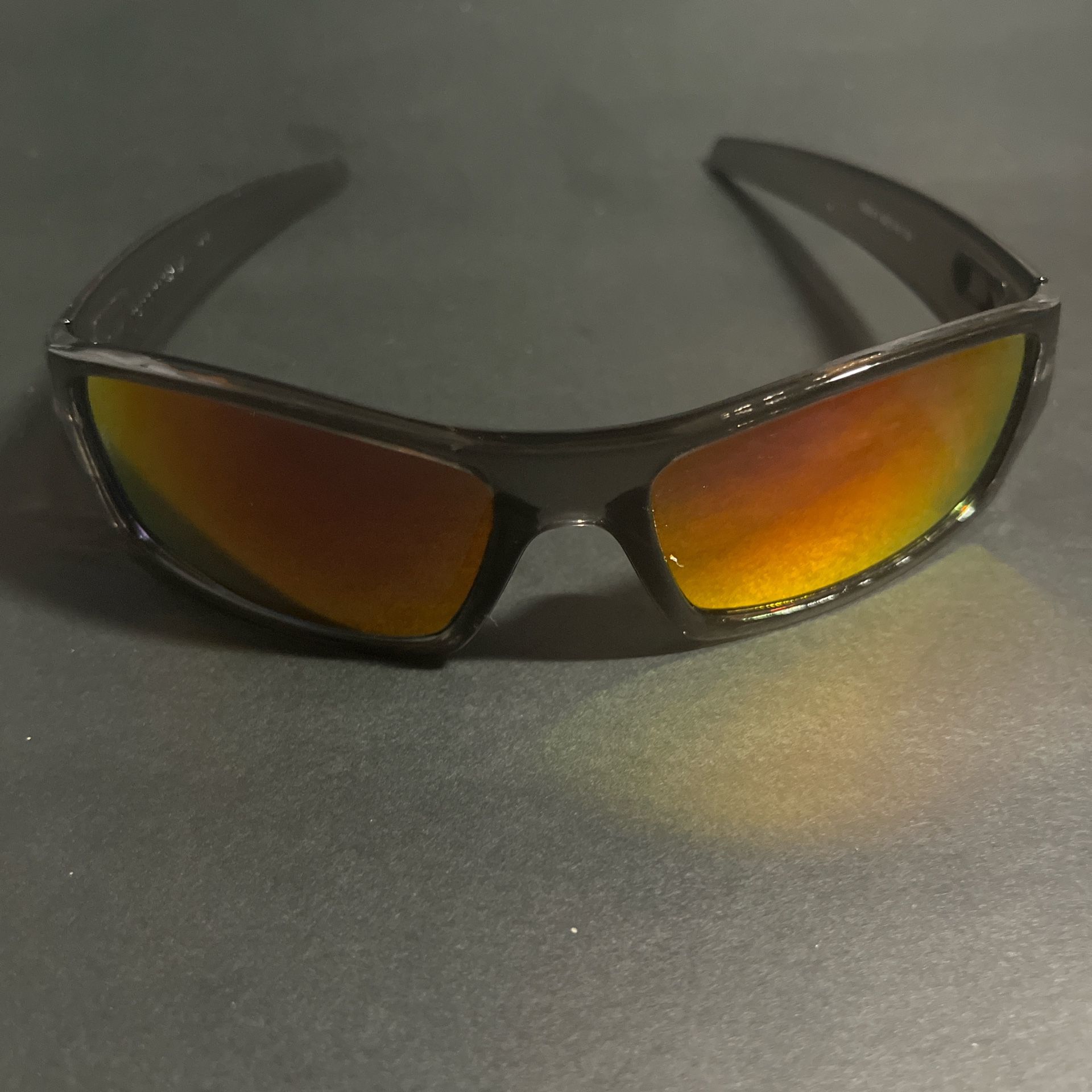 Oakley Sunglasses - Gray Frame - Orange-Red Lenses