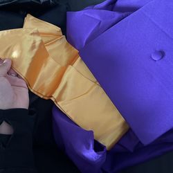 Cap and Gown and with sash