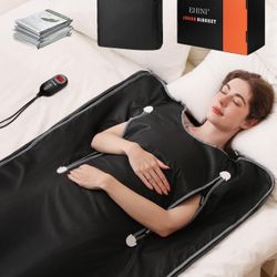 Infrared Sauna Blanket-Sauna Blanket for Home Use, Portable Design for Relaxation and Detoxification Highest 176℉, 20-60 Minutes Timer, 6 ft x 2.65 ft