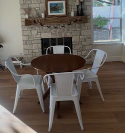 Metal chairs