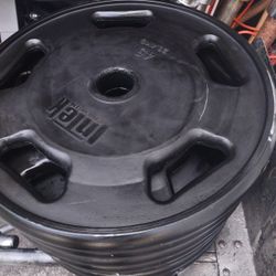 6 x 45 Intek Urethane Olympic Weights Plates