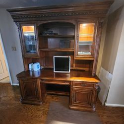 Desk And Hutch By Hooker Furniture. And Filing Cabinet.