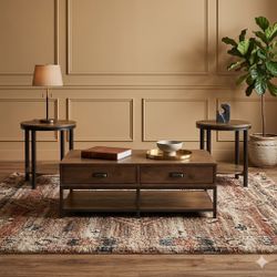 Solid grand scaled living room set
