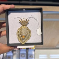 10k Diamond Lion Pendant
