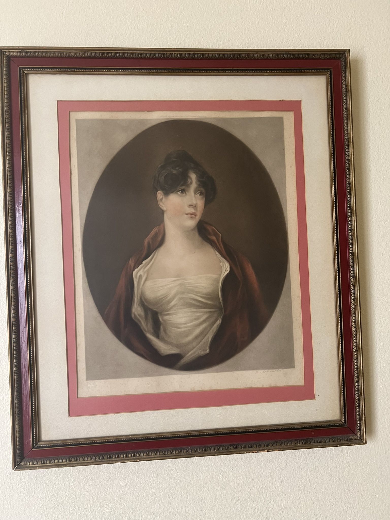 Elegant Framed Portrait Painting