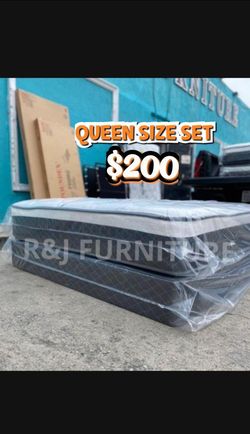 Queen Size Boxspring With Mattress