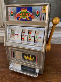 1970's WACO vintage casino coin slot machine bank.