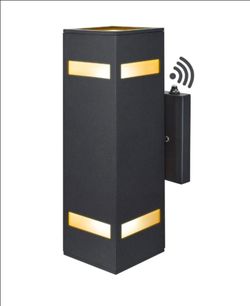 CnengSthy Dusk to Dawn Sensor Outdoor Wall Lights, Aluminum Modern Waterproof Square Cylinder Wall Lantern Exterior