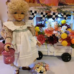 Mary Mary Quite Contrary Porcelain Doll