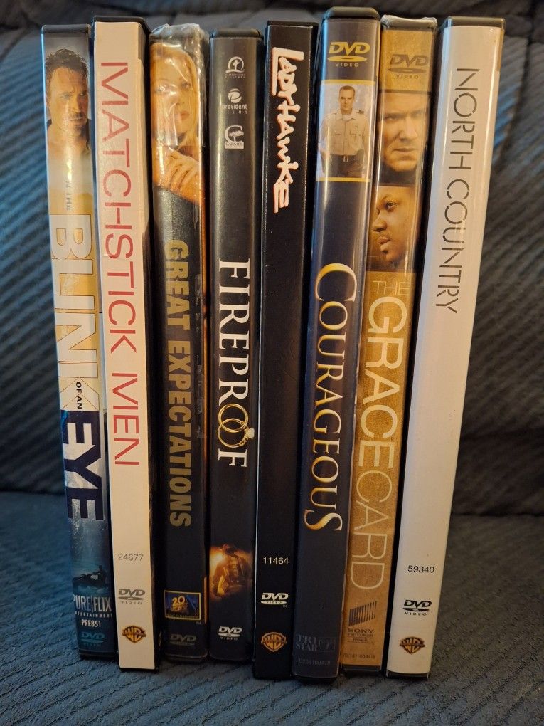 Lot Of 8, DVDs, Drama. $39.95, OBO.