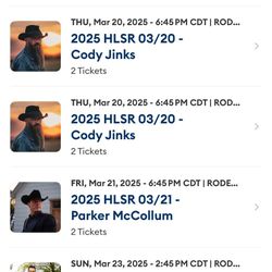 Livestock Houston Rodeo Tix Multiple