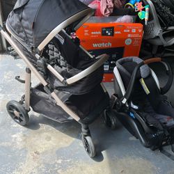 Monbebe 6 In 1 Travel System, Car seat And Stroller 