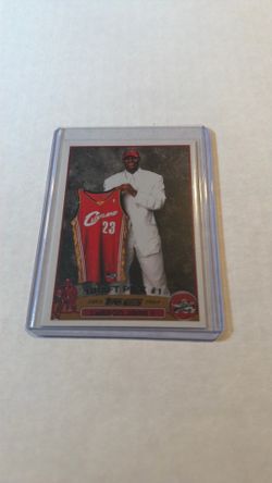 LeBron James Rookie reprint card