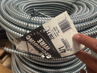 4/1 Stranded Aluminum Armored Grounding Wire 250 FT