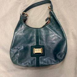 Maxx New York Vintage Leather Hobo Bag Purse - Forest Green