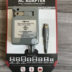 Tomee AC Adapter Wall Charger Power Supply for Nintendo 3DS/2DS and Dsi 