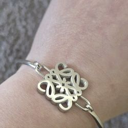 Square White Bangle